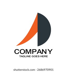 Abstractas semi-círculo y arco dinámico Corporativa logotipo de negocios