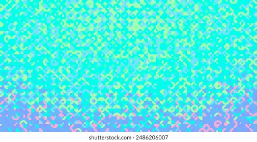 Abstract semi-circle shapes pattern, halftone gradient graphics, background wallpaper.