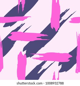 Abstract semless hand drawn brush pattern