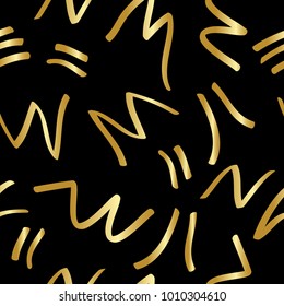 Abstract semless hand drawn brush pattern