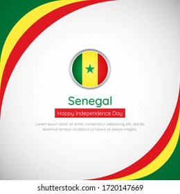 Abstract Senegal country flag background. Classic happy independence day of Senegal vector illustration.