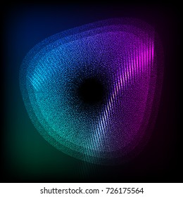 Abstract sense of science and technology background. Black hole