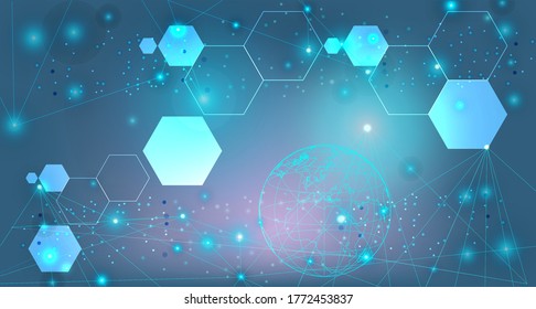 abstract sense of science and technology graphic design