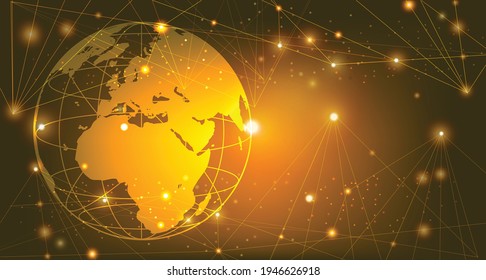 Abstract sense of science and technology graphic design