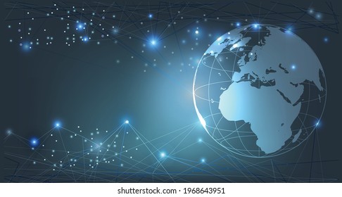 sentido abstracto del diseño gráfico de ciencia y tecnología