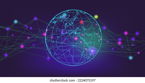 abstract sense of science and technology graphic design