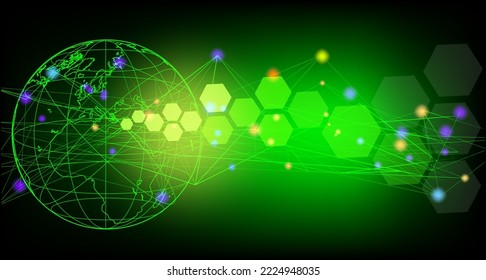 abstract sense of science and technology graphic design