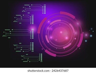 Abstract sense of science and technology graphic design