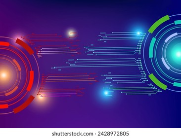 Abstract sense of science and technology graphic design