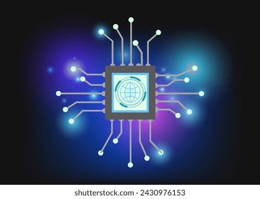 Abstract sense of science and technology graphic design