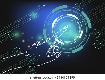 Sentido abstracto de la ciencia y la tecnología diseño gráfico