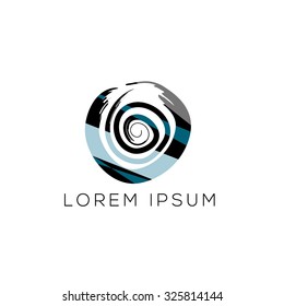 Abstract serpentine vector illustration (logo, sign, symbol)