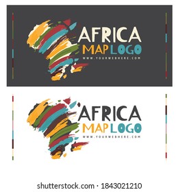 abstract set africa logo design template