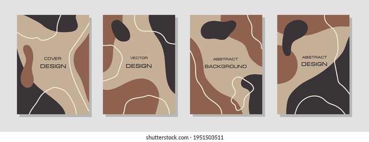 Abstract set backgrounds template with copy space for text and colorful shapes and lines. Modern vector design for social media story, post, cover, web 