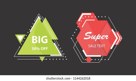 abstract set of banner