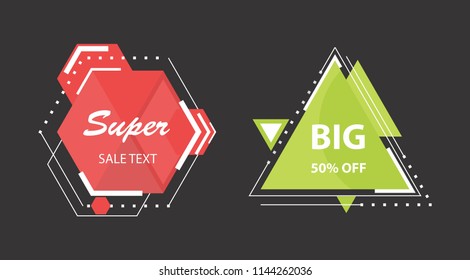 abstract set of banner