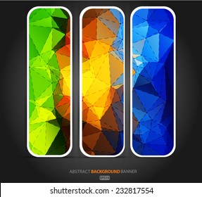 Abstract set banner. Vector EPS 10 illustration.