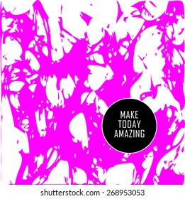 Abstract set of blobs, splash, labels on background