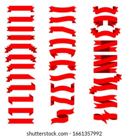 Diseño de vectores de color de la cinta de pancarta de conjunto abstracto