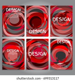 abstract set of creative cards