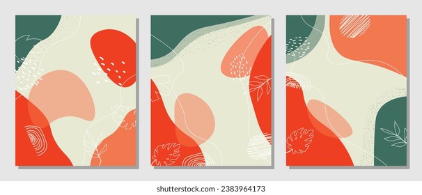 Abstrakter, floraler Hintergrund. Vektorhintergrund.