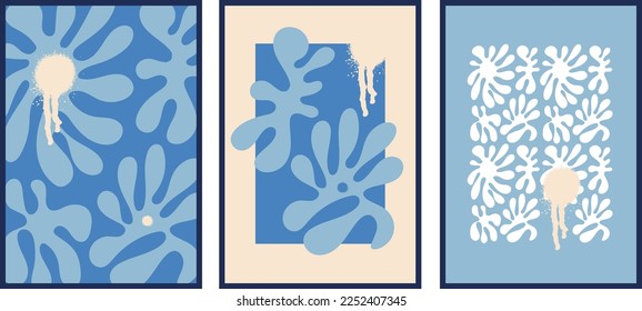 Abstrakter Blumenbestand. Zeichnung einer Blattlinie mit abstrakter Form. Plant Art abstraktes Design für Druck, Deckel, Tapete, minimalistische und natürliche Wandzeichnungen. Vektorgrafik.