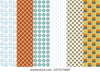 Abstract set futuristic geometric background. Modern graphic concept.