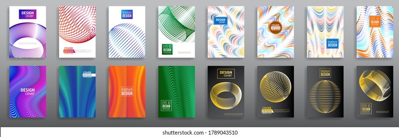 Abstract set minimal geometric cover design background. Business templates, annual report, modern brochure, flyer layout, poster. Vector eps10