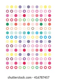 Abstract Set Minimalistic,Flat Design.Printable planner ,stickers for planning,journaling,school office,scrapbook.Isolated.Vector eps 10 elements.
