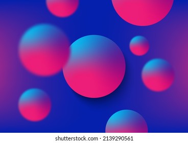 Abstract set of modern bright color gradient backgrounds and texture