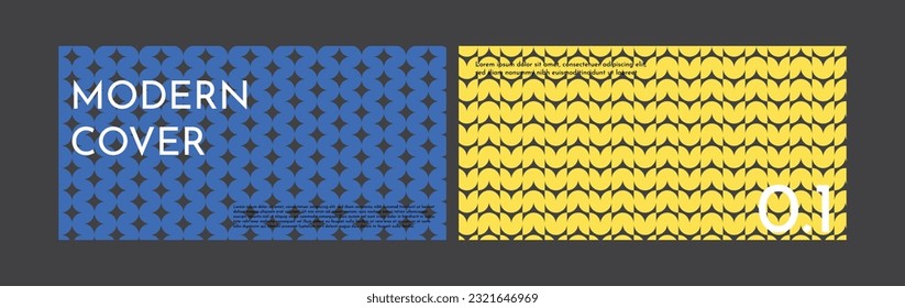 Abstract set of modern covers. Backgrounds with geometric shapes. Modernism and abstraction.Bright background,template,wallpaper,set