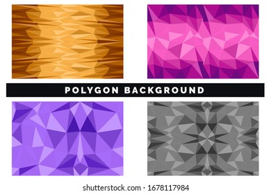 Abstract Set polygon Background Graphic Design
