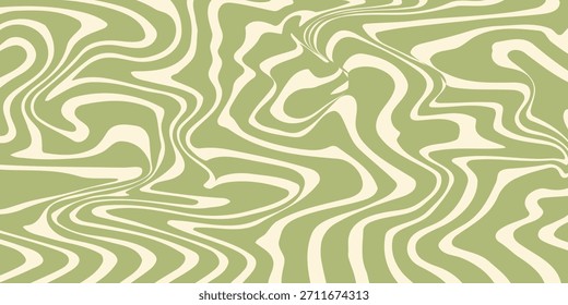 Abstract set square backgrounds with colorful waves. Trendy vector illustration in style retro 60s, 70s. Pastel colors