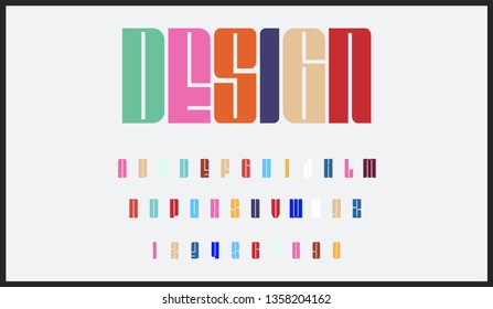 Abstract set style technology and modern font. Decorative alphabet vector fonts and numbers.Typography design for headlines, labels, posters, logos.
