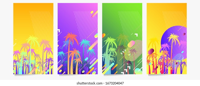 Abstract set summer background universal art web header template. Collage made with scribbles canyon strokes black. Vector design. Eps 10. 