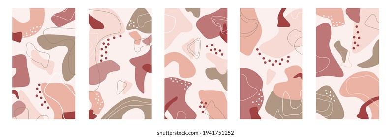 Abstract set of universal background templates. Modern vector design for cover, invitation, banner, placard, brochure, poster, card, flyer.