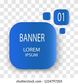 Abstract set vector banners. Design elements.Template of banner background design vector. Creative vector illustration style simple form frames banner isolated on background. Art design blank.