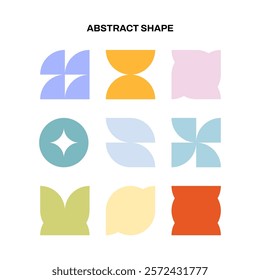 an abstract set of vectors consisting of the combination and decomposition of various figures