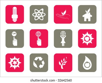 conjunto abstrato de ícones da web com plano de fundo