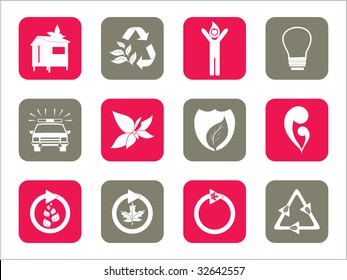 abstract set of web icons, vector illustrations