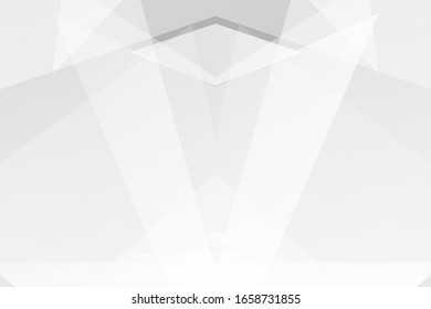 El blanco y el gris son los colores de un diseño moderno y plateado claro. Ilustración vectorial, pasos 10.