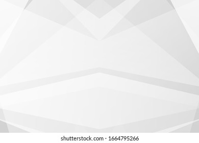 El blanco y el gris son los colores de un diseño moderno y plateado claro. Ilustración vectorial, pasos 10.