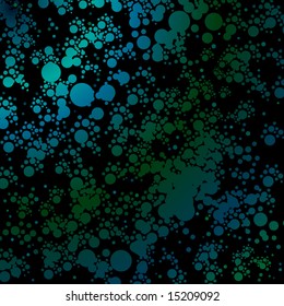 Abstract seventies inspired psychedelic background with a circular theme