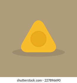 abstract sewing object on a light brown background