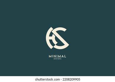 Abstract SH, HS Letters Logo Monogram Icon.