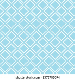 Abstract shabby chic geometric seamless vector pattern background with white brush stroked diamond shapes for fabric, wallpaper, scrapbooking projects or backgrounds. Surface pattern design.