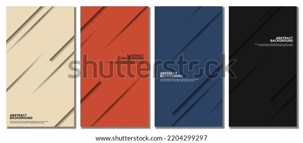Abstract shadow lines set background.\
Abstract background. Vector\
illustration.