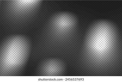 Abstract shadow overlay from foliage on a transparent background.