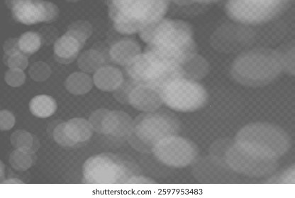 Abstract shadow overlay from foliage on a transparent background.