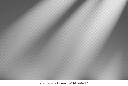 Abstract shadow overlay from foliage on a transparent background.